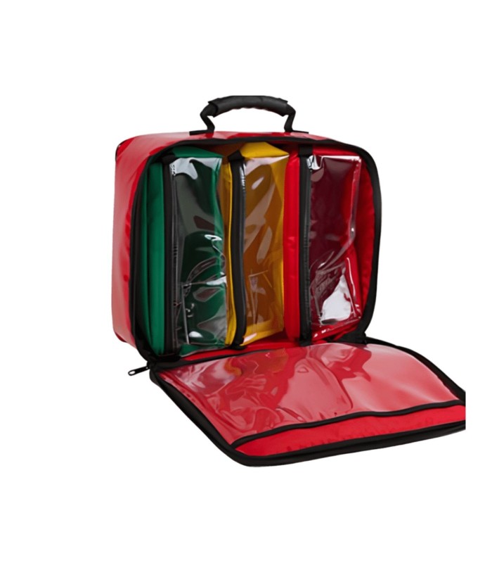 Sac Banane Premiers Secours Vide - Grand Sac Médical Urgence 58x18,5cm, Poches Multiples, Réfléchissant, Nylon 1200D