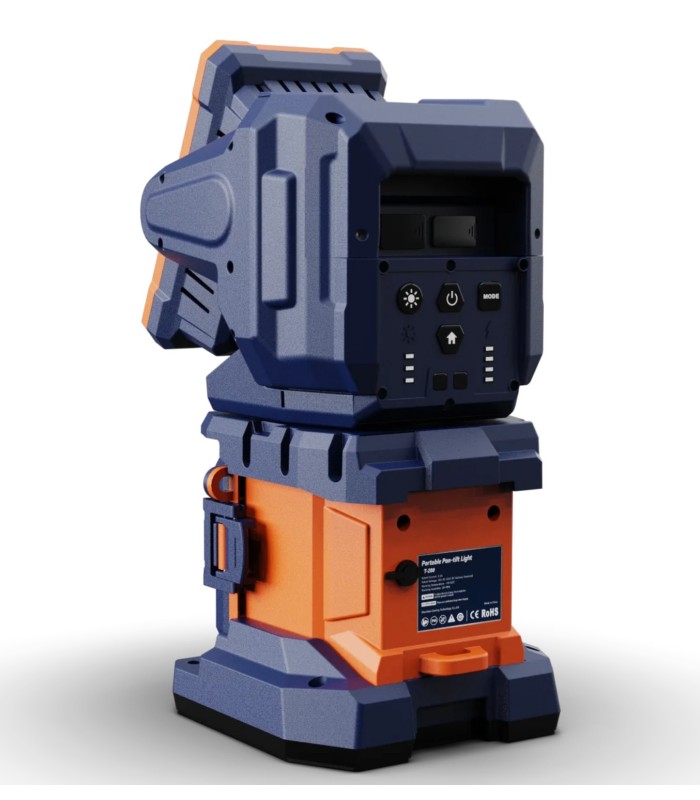 Intuitive hand-held remote control with a range of up to 900 meters