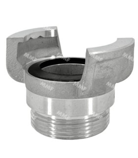 Halbkupplung ohne Riegel Gewindehülse männlich Aluminium | MMF.fr