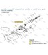 Gears: rotation mechanism for Stream Master II barrel (3480-3482) - exploded view
