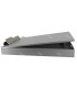 Papierhalter mit einfacher Schublade Grau eloxiert 34.5 X 22.3 CM 30093 | MMF.fr