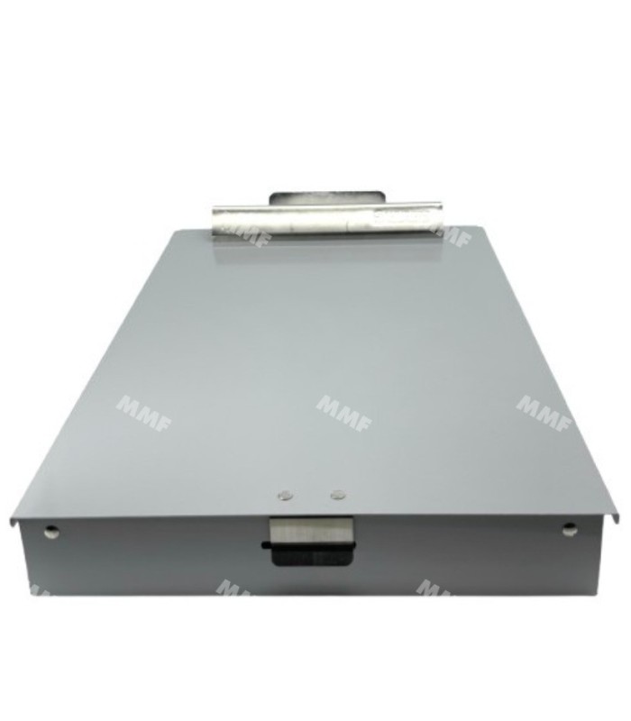 Papierhalter mit einfacher Schublade Grau eloxiert 34.5 X 22.3 CM 30093 | | MMF.fr