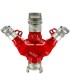 Fire division with three aluminum valves MMF.fr