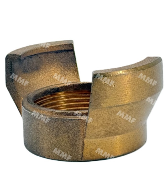 Half fitting without lock female threaded sleeve copper alloys | MMF.fr