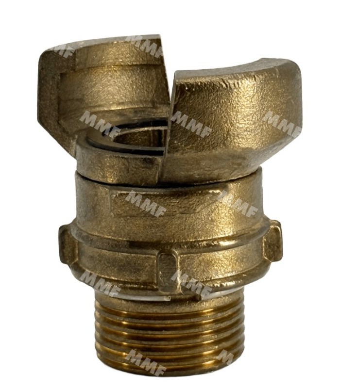 Half coupling with lock male threaded sleeve copper alloys | MMF.fr