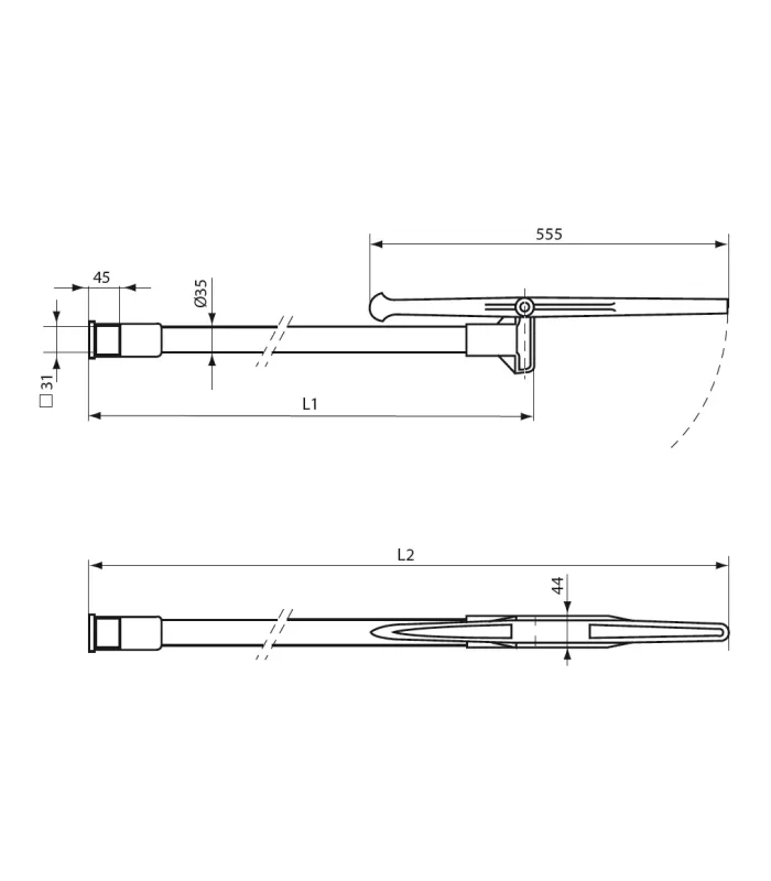 Clé de barrage articulée aluminium 22694 | MMF.fr