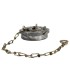 Bouchon plat irrigation cadenassable avec chainette aluminium  | MMF.fr