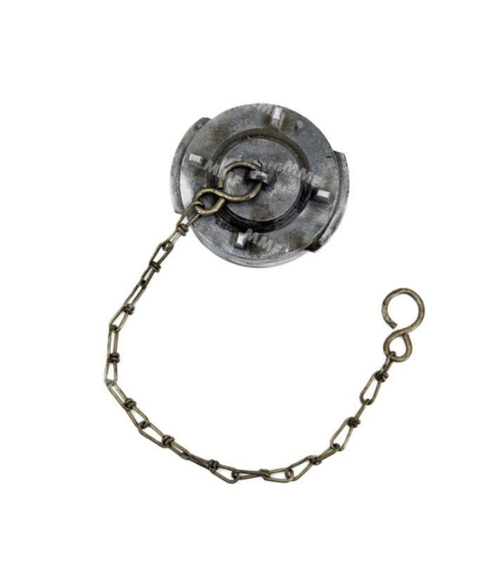 Bouchon plat irrigation cadenassable avec chainette aluminium  | MMF.fr
