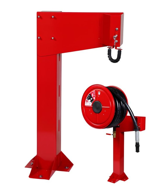 Fire hydrant support pole fire hose reel | MMF.fr