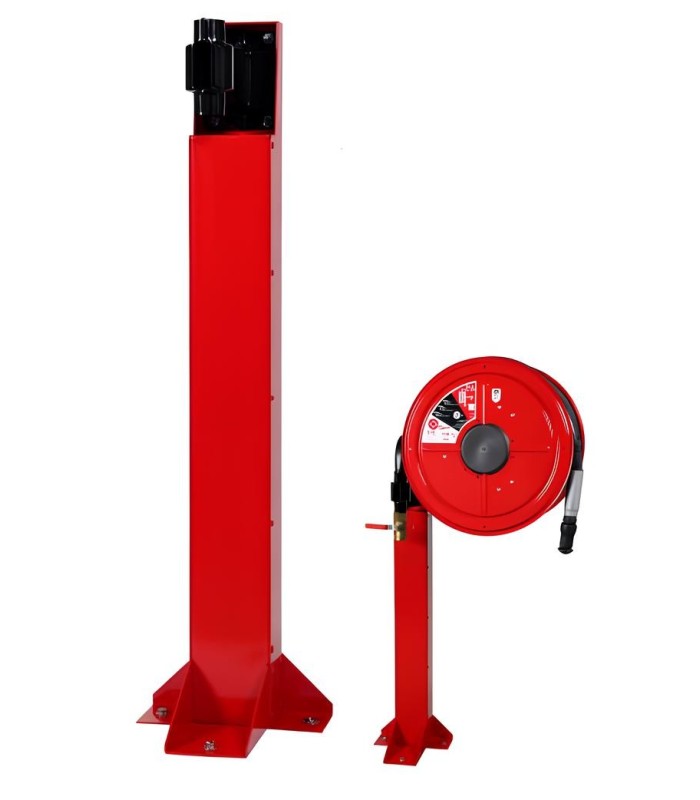 Fire hydrant support pole fire hose reel | MMF.fr
