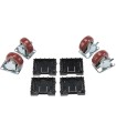 Roulettes pour valise étanche Peli™