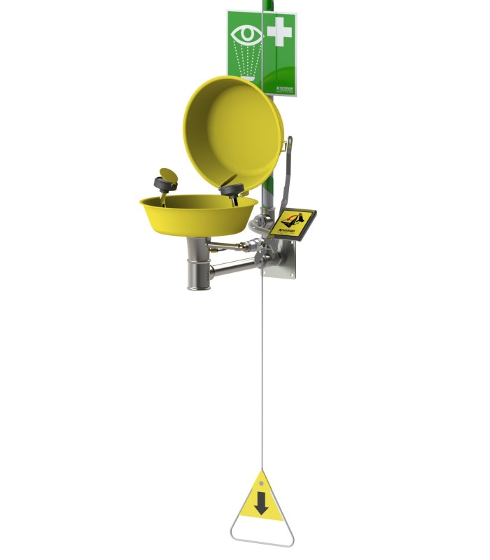 Wand-Sicherheitsdusche mit Augen- und Gesichtswaschbecken 3880 || MMF.fr