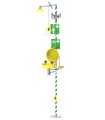 Pedestal safety shower with eye and face wash station 3882