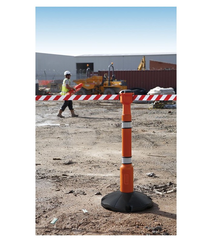 Base lestable avec pied pour ruban de signalisation Skipper  | MMF.fr