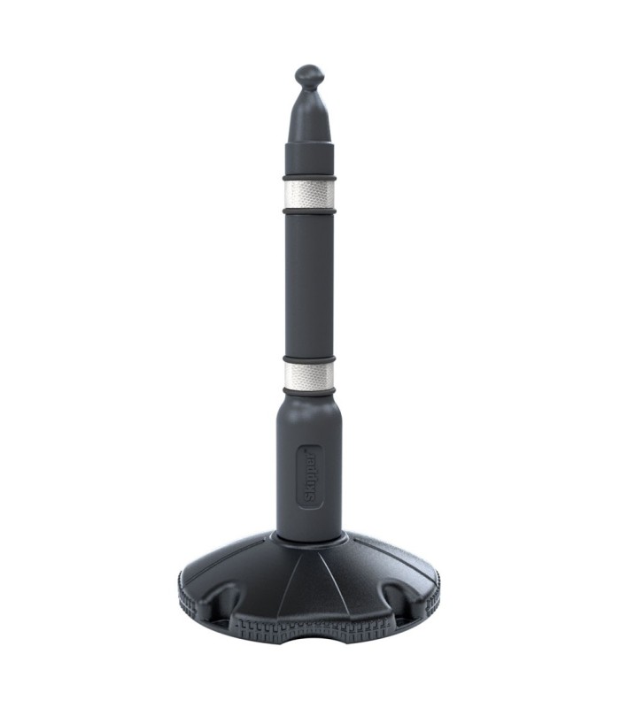 Base lestable avec pied gris pour ruban de signalisation Skipper  | MMF.fr