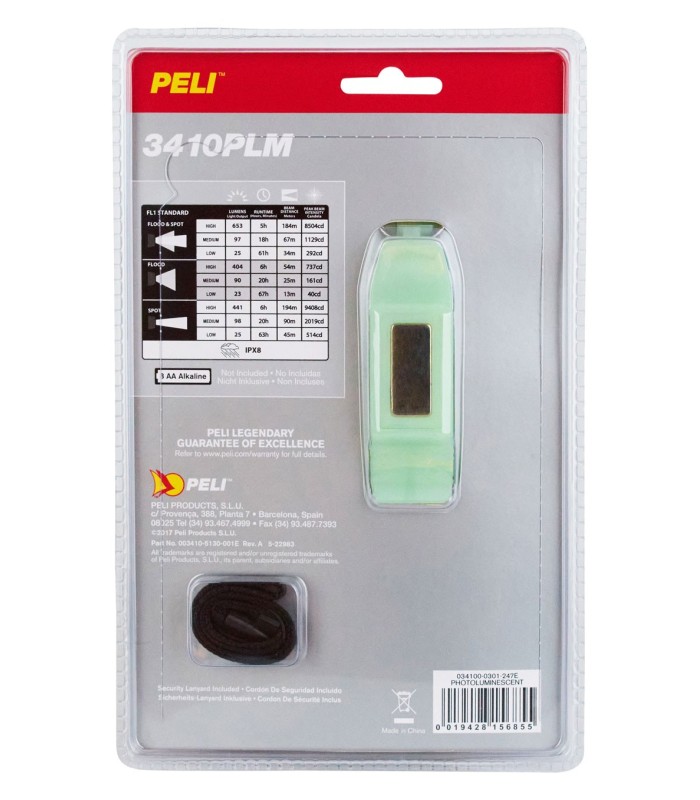 Lampe coudée PELI™ 3410PL photoluminescente 35014 | MMF.fr