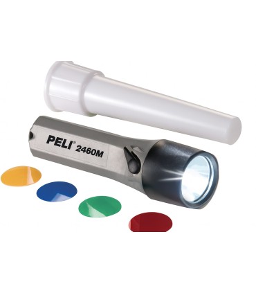 Torche rechargeable PELI™ 2460M avec bâton lumineux blanc