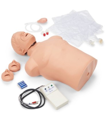Mannequin de formation RCP adulte tronc Brad avec console témoin