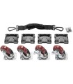 Ruedas x 4 Para Peli™ Estuche estanco 0340-0350-0370