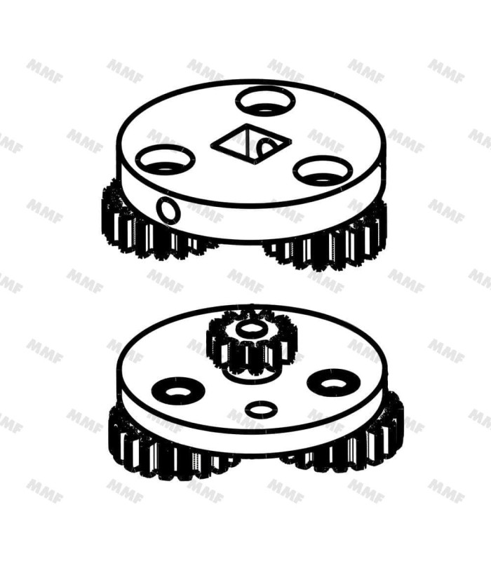 PLANETARY GEAR 35780371 (elevation) 38147 | MMF.fr
