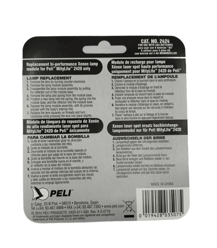 Xenon 2424 Peli™ bulb for Mitylite™ 2420 31556 | laser light MMF.fr