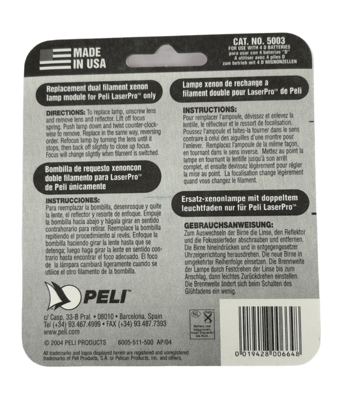 Bombilla de xenón 5003 Peli™ para lámpara láser Pro™4D | MMF.fr