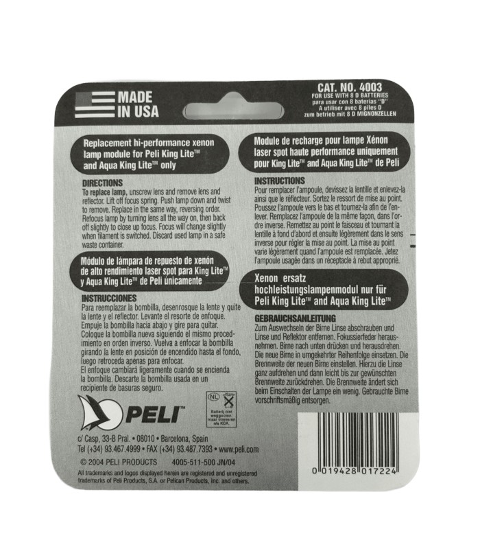 Peli™ Xenon 4003 Glühbirne für King Lite™ Lampe | MMF.fr