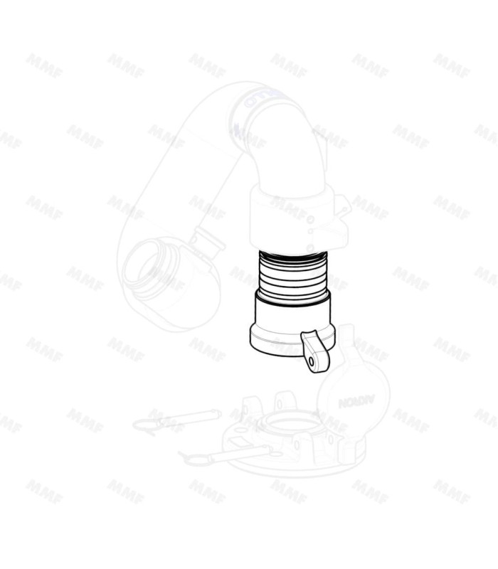 Inlet connector for firefighting monitor Apollo | MMF.fr