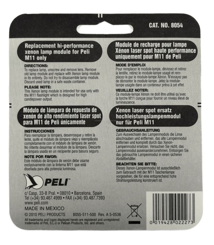 8054 Peli™ Bombilla de xenón para lámpara M11 MMF.fr