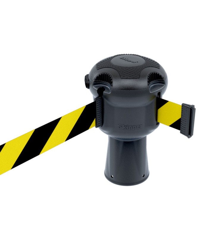 Kit de balisage Zone ATEX – 4 cônes jaunes/noirs + 4 Skippers avec ruban 41138 | MMF.fr