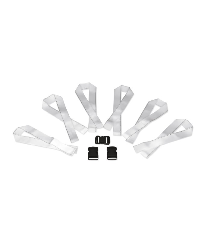 White polyester webbing with quick-release system