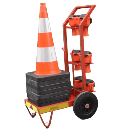 Mobile Einheit zur Markierung und Signalisierung - 6 Kegel 6 Skipper