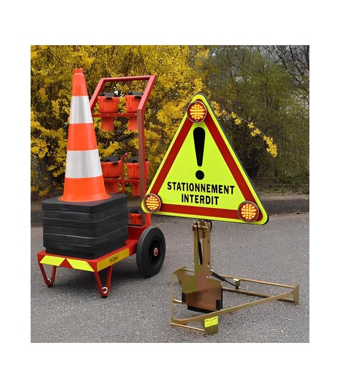 Beaconing cart with 1 Triflash + 6 cones + 6 Skipper ribbons