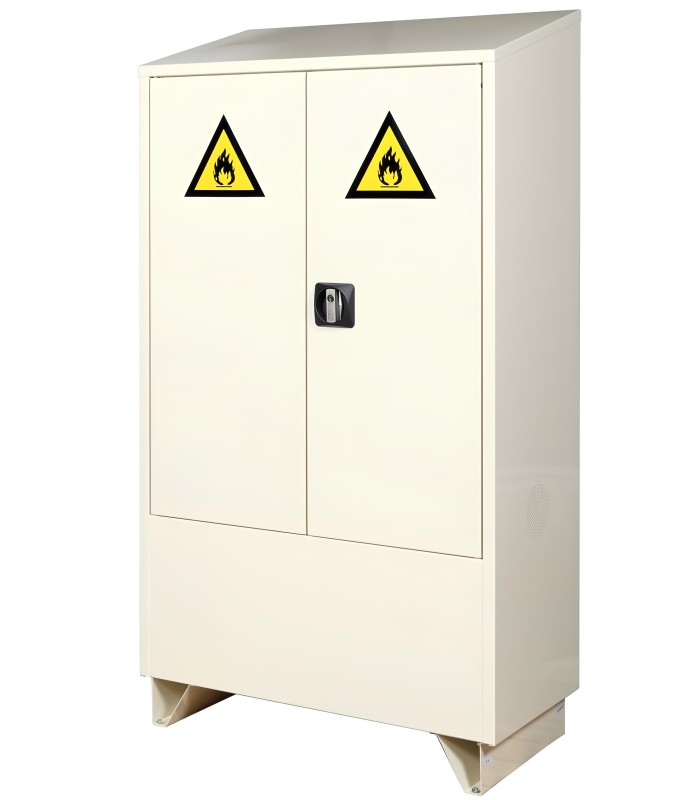 Armoire à solvants 200 L – 3 étagères réglables  | MMF.fr