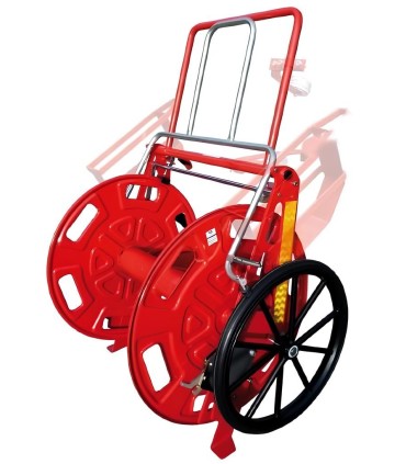 Wheeled hose reel for fire engines | MMF.fr