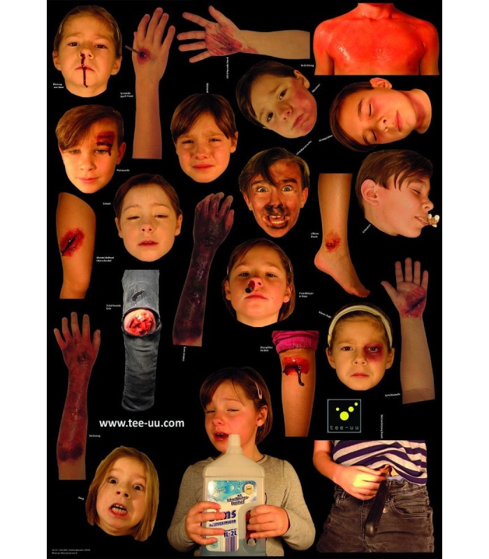 Kit de simulation de blessures TEE-UU CRASH JUNIOR – 24 scénarios réalistes 41535 | MMF.fr
