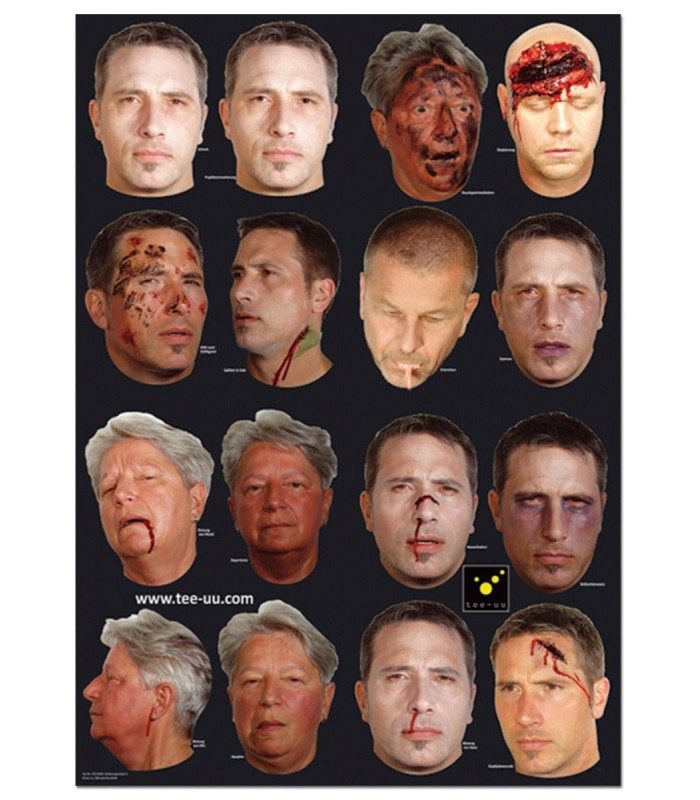 Injury simulation kit TEE-UU CRASH ADULT