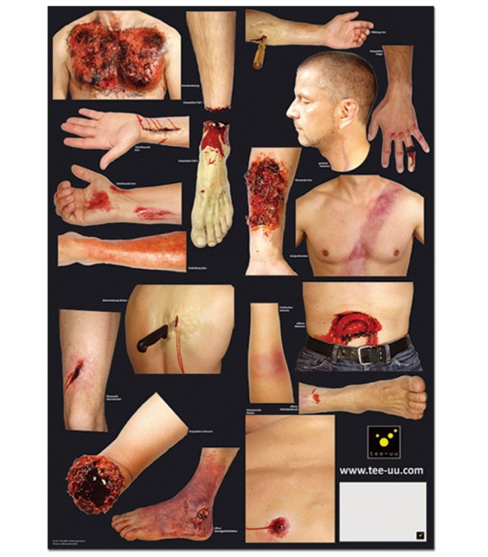 Injury simulation kit TEE-UU CRASH ADULT