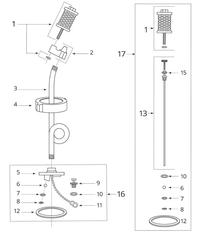 Piezas de repuesto para antorcha de goteo Antorcha de goteo SureSeal