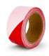 Ruban de balisage haute résistance rouge et blanc 50mm x 100m 33546 | MMF.fr