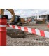 Ruban de balisage haute résistance rouge et blanc 50mm x 100m 33546 | MMF.fr