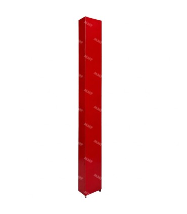 Armoire à brancard rouge époxy pour brancard pliable 21196 | MMF.fr