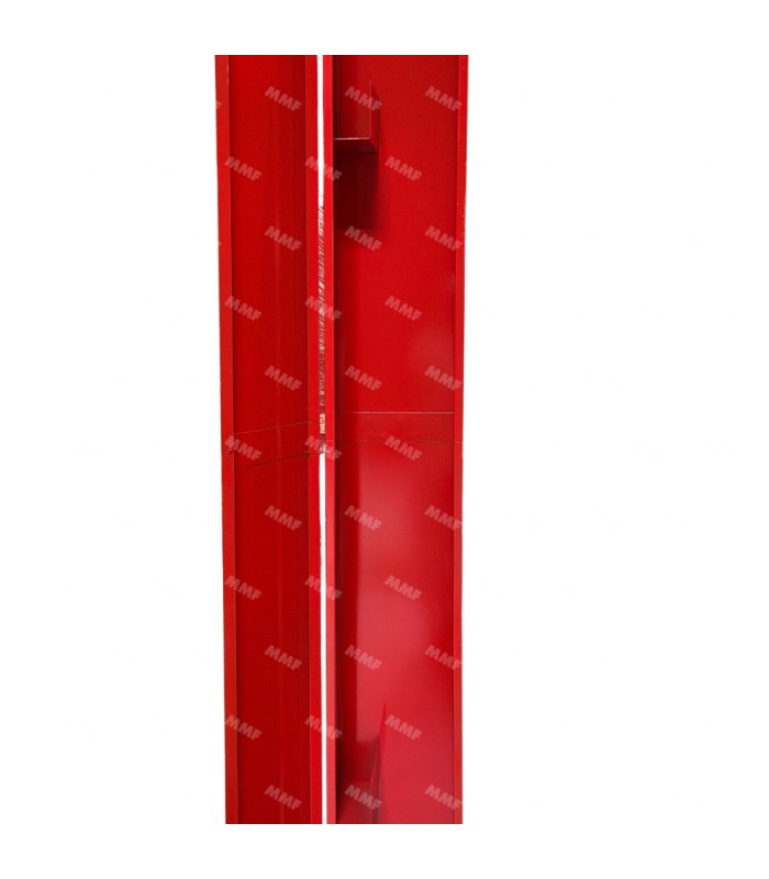 Armoire à brancard rouge époxy pour brancard pliable 21196 | MMF.fr