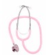 Estetoscopio pediátrico de doble campana, color rosa, de la marca Idéal | MMF.fr