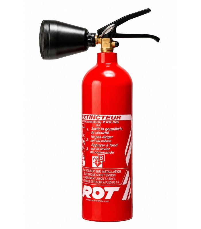 Extintor de CO₂ profesional de 2 kg y 5 kg | MMF