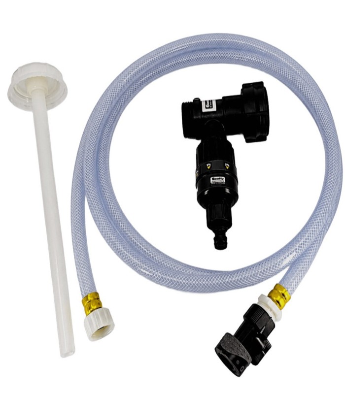 In-line foam injector with metering valve and hose | MMF.fr