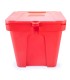 Caja de almacenamiento roja de 110 litros, con o sin pala | MMF