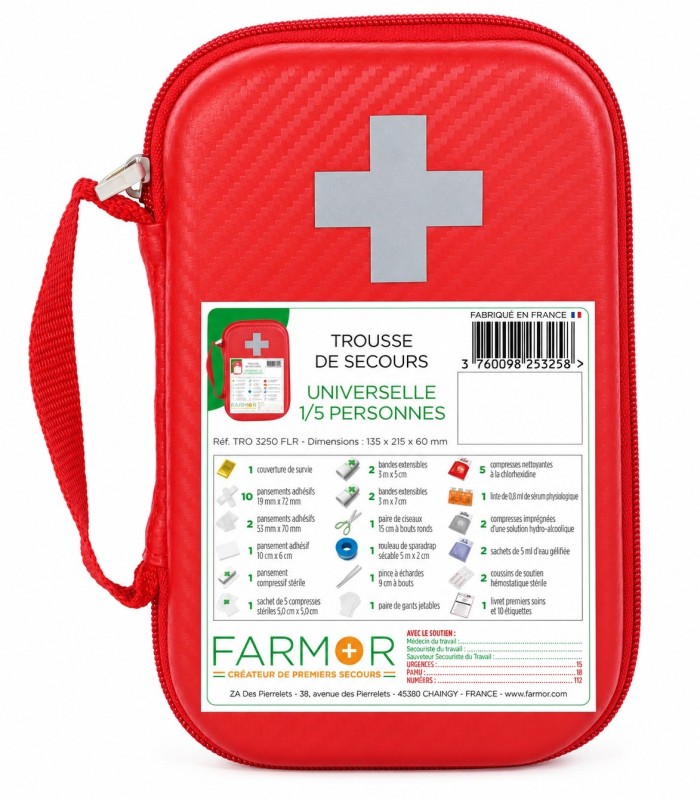 Trousse de secours semi-rigide Universelle  | MMF.fr