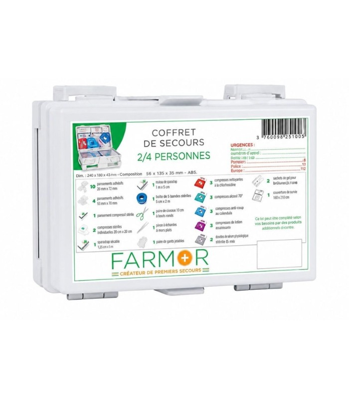 Coffret de secours  en plastique rigide Multirisques | MMF.fr