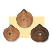Masque du visage bouche/nez pour mannequin RCP enfant 3 ans noir